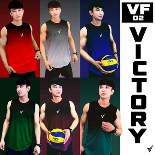 เสื้อกล้ามออกกำลังกายผู้ชาย VICTORY VF02 ใส่ฟิตเนส วิ่ง ยิม ระบายอากาศดี ทรงสวย