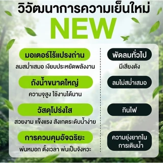 【ZENOVA】พัดลมไอน้ำ 30000mAh ส่ายซ้าย-ขวาอัตโนมัติ ลมแรง เย็นเร็ว ถังน้ำมีสเกล ใช้งานต่อเนื่อง สำหรับแคมป์ปิ้ง กลางแจ้ง