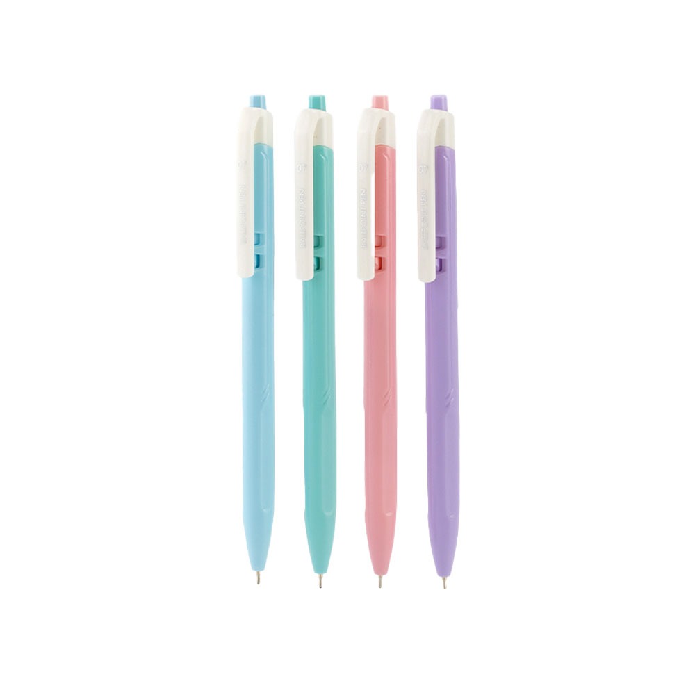 Bantex ปากกาหมึกน้ำเงิน ปากกาลูกลื่น ขนาด 0.7 สุ่มสี ด้ามสีพาสเทล  เขียนลื่น สีชัด แห้งไว Gel pen