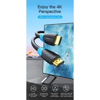 USEEสาย HDMI HD01 ขนาด 1M/2M/3M/5M สำหรับทีวี/โปรเจคเตอร์/คอนโซลเกม/กล่องรับสัญญาณ/ไร้อาการหน่วง
