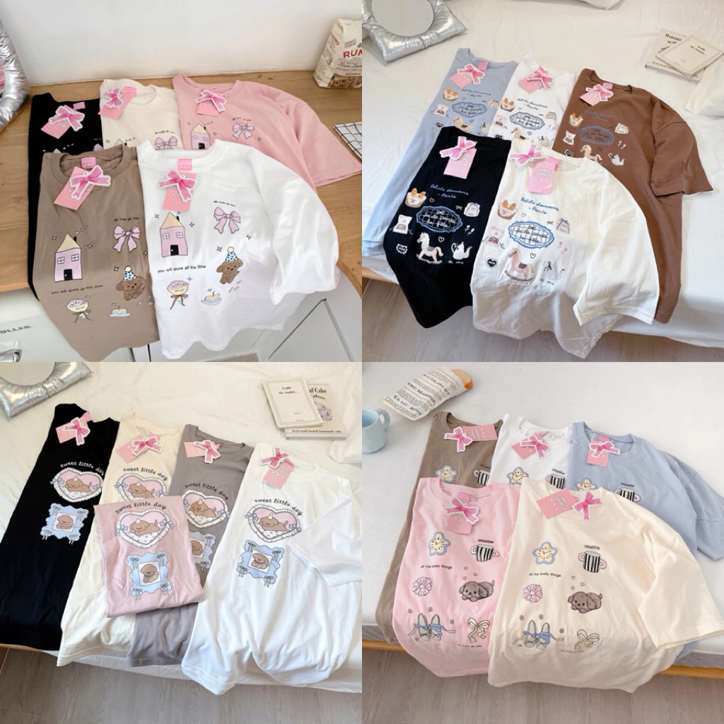 (อก44"ยาว27") simple summer เสื้อยืดโอเว่อไซส์ งานสกรีน