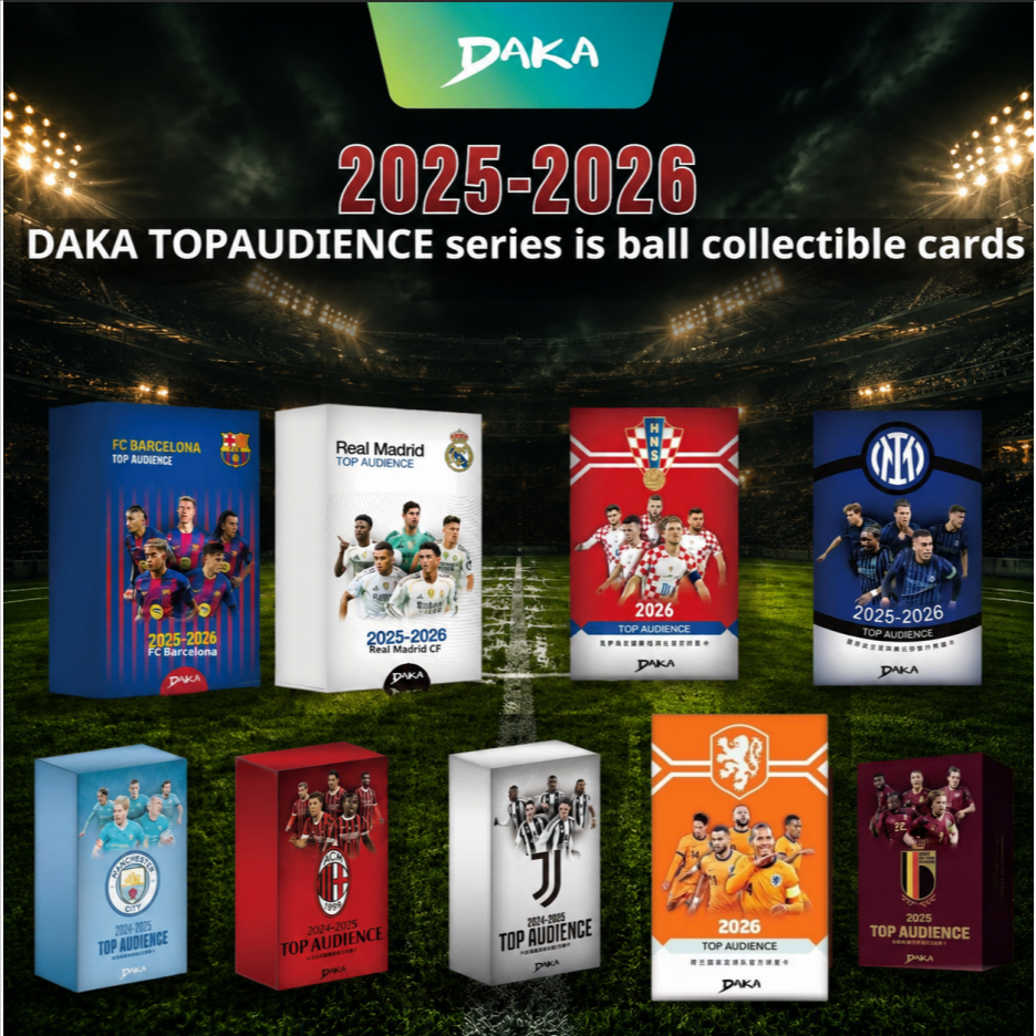 【ส่งด่วนกทม.】DAKA25-26 Manchester City AC Milan Real Madrid Barcelona เนเธอร์แลนด์เบลเยี่ยม การ์ดสะสมดาราฟุตบอล - กล่อ