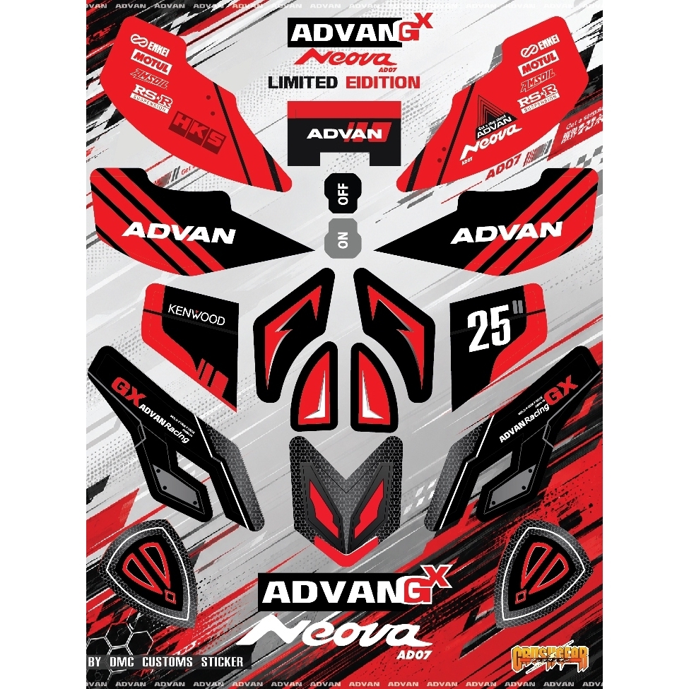 Crush gear Sticker Advan