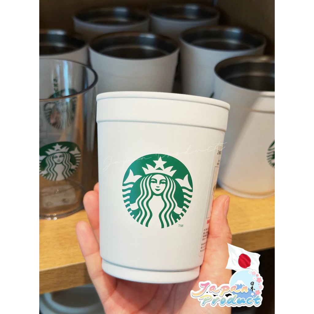 Starbucks Japan 2-Way Stainless Steel Cup Holder Matte White 355ml thumbnail 10