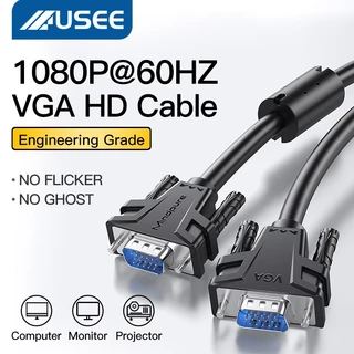 USEEสายต่อภาพจอ สาย V1080P@60HZVGA HD Cable สายทองเหลือง มีขนาด1เมตร , 2เมตร. 3เมตร , 5เมตร