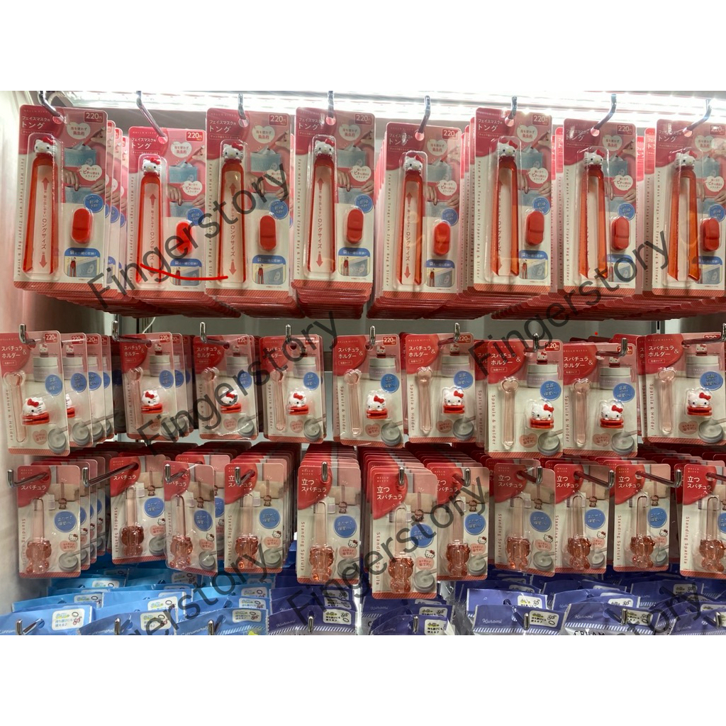 ❤️พร้อมส่ง❤️ ไม้ตักครีม /ที่ตักครีมKitty /ไม้คีบโทนเนอร์ แพดKitty ของแท้🇯🇵จากDaiso Japan