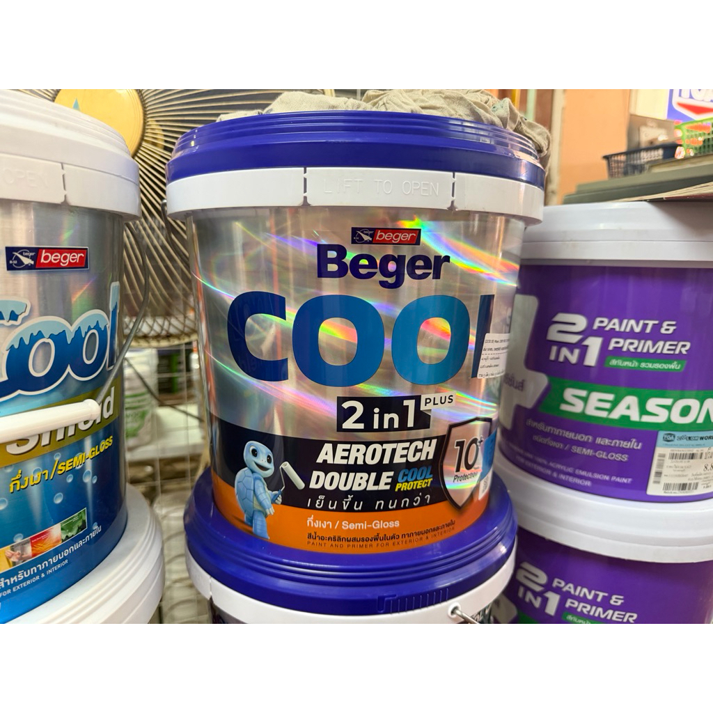 Beger cool 2in1 ขนาด9ลิตร ชนิดกึ่งเงา