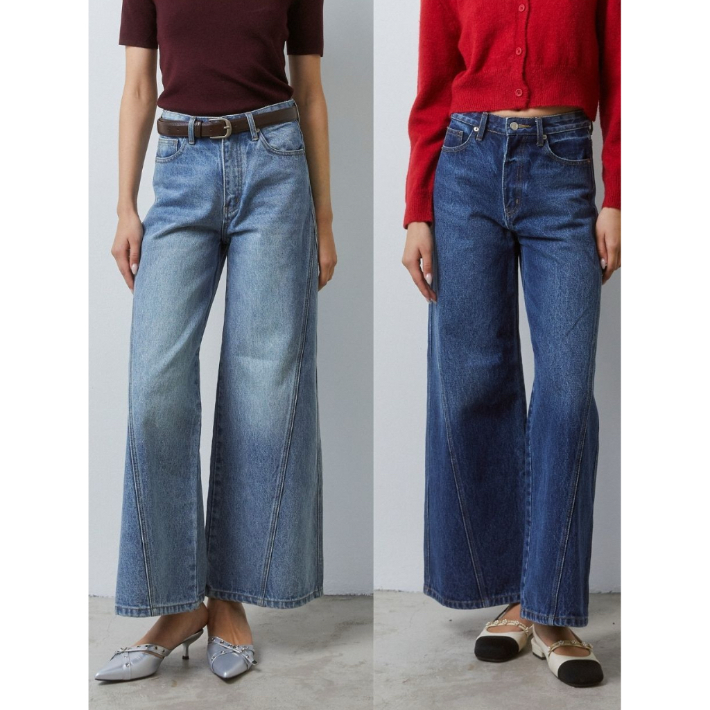 Nichii - Brook Jeans กางเกงยีนส์ขายาว (ขนาดดูสะโพกเป็นหลักนะคะ)