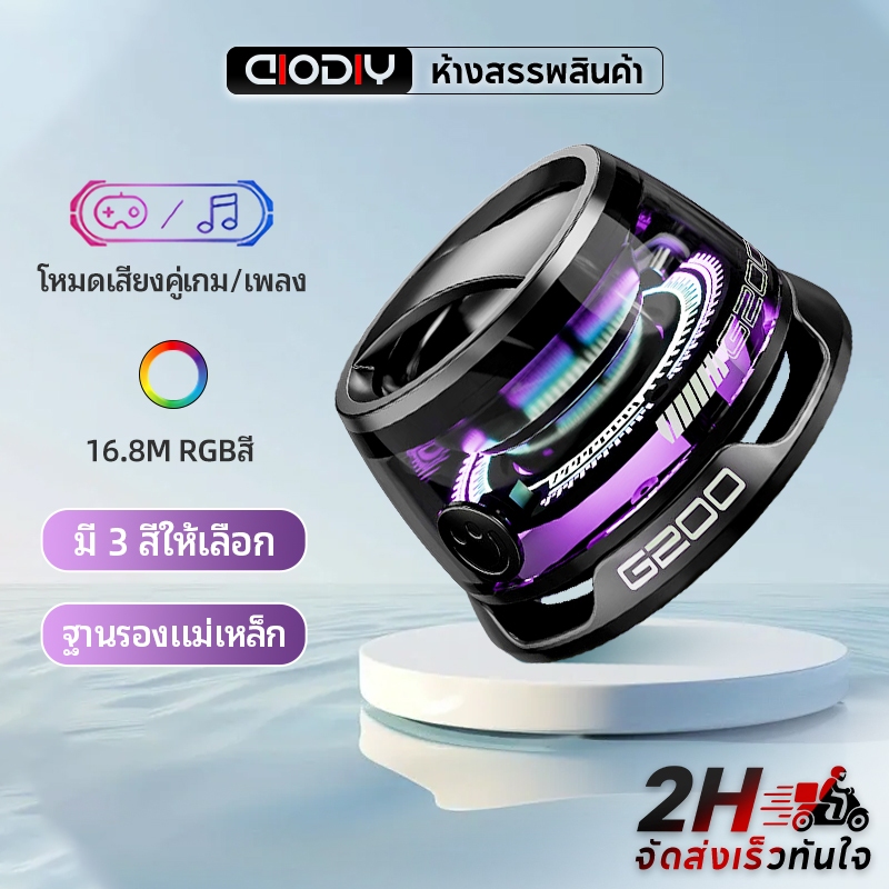 AIODIY ลำโพงบลูทูธ G200 ลำโพงมินิ แม่เหล็ก RGB ลำโพงเกมมิ่ง Bluetooth Speaker 5.3 TWS ลำโพงติดมือถือ
