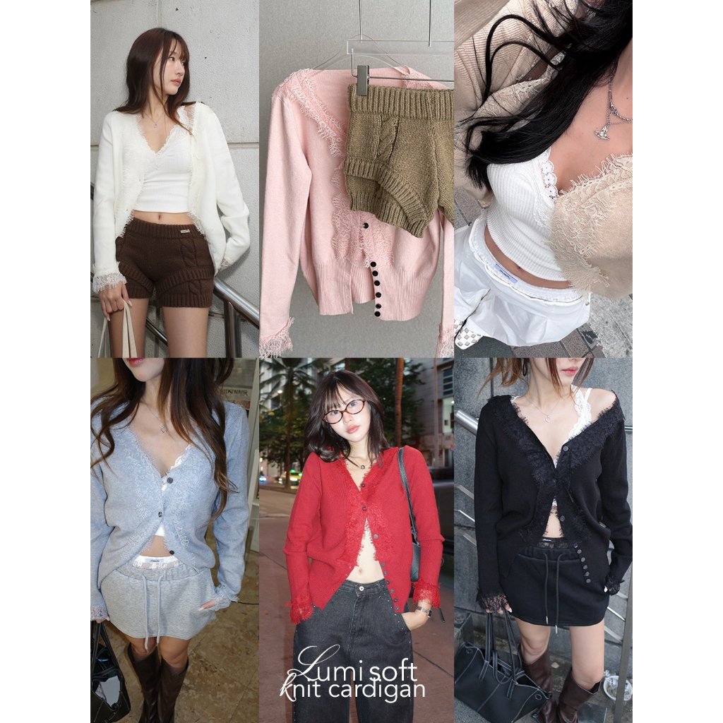 ICEBLINK l Lumi soft lace cardigan เสื้อคาร์ดิเเกนลูกไม้