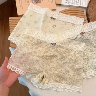 M-XL 👙กางเกงใน กางเกงชั้นในสตรี ผ้าฝ้าย 100%🌿 ระบายอากาศได้ดี💨 ทรงสวย✨ สินค้าพร้อมส่งจากไทย