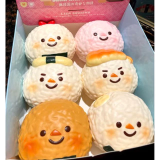 [ 🇹🇭ส่งในไทย ] กล่องสุ่มสกุชชี่ข้าวปั้น ยกBox 6 ชิ้น / Lisa Squishy