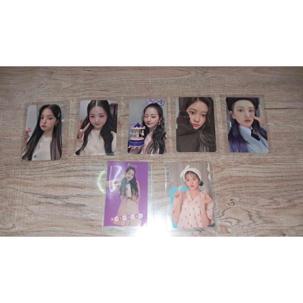 (พร้อมส่ง) การ์ดแท้ ive izone วอนยอง ยูจิน และเมมเบอร์อื่น ๆ