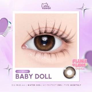 คอนแทคเลนส์(ขนาดกลาง) 💖 Baby Doll 💖 ตาหวานสายเกา อมน้ำ55% Kittykawaii ผลิตที่เกาหลี🇰🇷 ของแท้จากแบรนด์โดยตรง babydoll