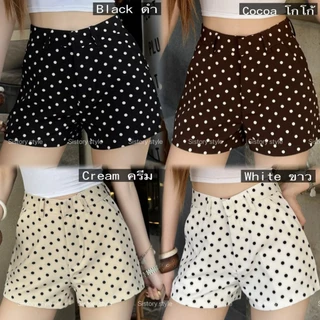 Doble - DBSIS01 Polka Dot Mini Shorts กางเกงขาสั้นลายจุด ทรงมินิ