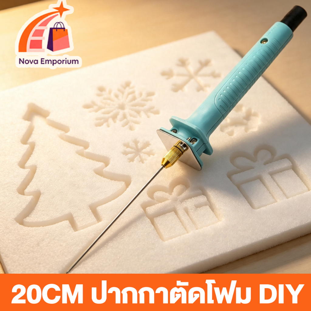 ปากกาตัดโฟม DIY บอร์ดเคที KTปากกาโฟมร้อนละลาย เครื่องมือตัดไฟฟ้า 15 ซม อุ่นเครื่อง 5 วินาที ตัดโฟมไฟฟ้า ที่ตัด