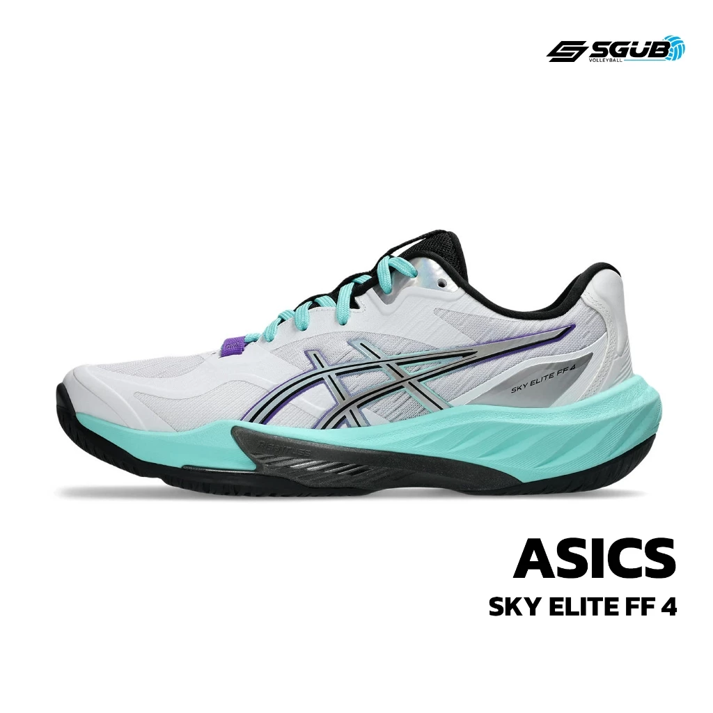 รองเท้าวอลเลย์บอลของแท้ ASICS ผู้หญิง รุ่น SKY ELITE FF 4 WHITE/RADIANT AMETHYST