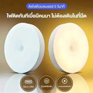 ไฟหัวเตียง 12LED ไฟเซนเซอร์อัตโนมัติ led โคมไฟหัวเตียง ไฟLED ไฟติดห้องนอน ชาร์จผ่านUSB ไฟติดผนังแบบไร้สาย ติดตู้เสื้อผ้า