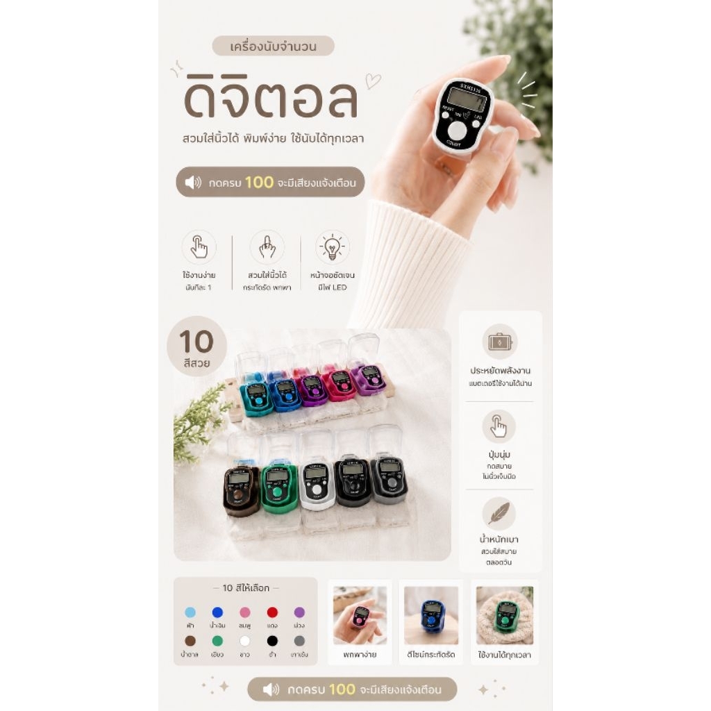 เครื่องนับจำนวนดิจิตอล SXH5136รุ่นที่มีเเจ้งเตือน มีไฟLED