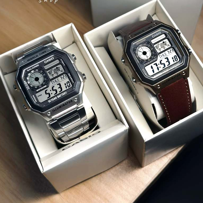 Casio Standard นาฬิกาข้อมือ รุ่น AE-1200WH,AE-1200WHB,AE-1200WHL ( AE-1200WHD-1A,AE-1200WHL-5A )