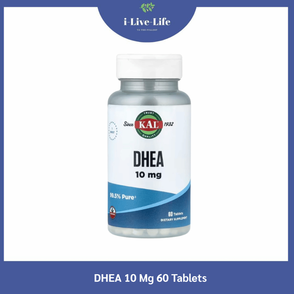 KAL - DHEA 10 Mg 60 Tablets ดีไฮโดรอีพิแอนโดรสเตอโรน