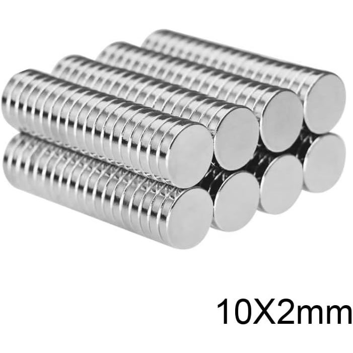 แม่เหล็กนีโอไดเมี่ยม ขนาด 10mm X 2mm แรงดูด N52 (ส่งจากไทย)