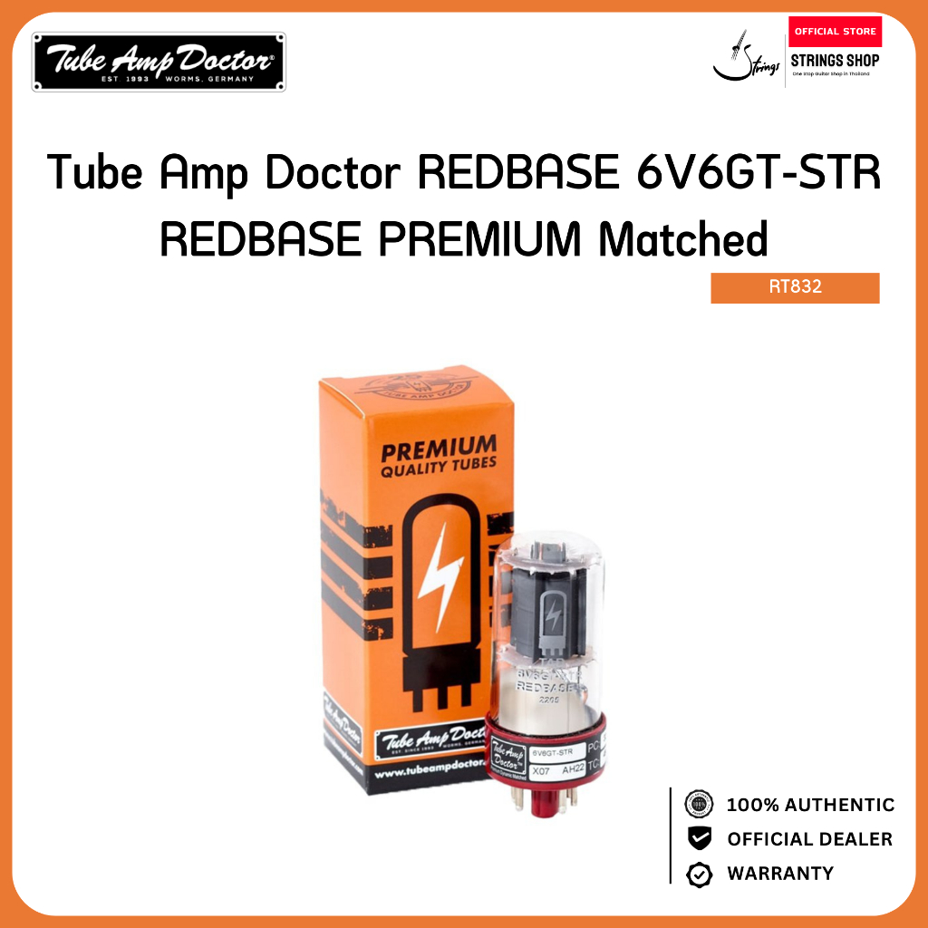 หลอดแอมป์ Tube Amp Doctor TAD 6V6GT-STR REDBASE Premium Matched