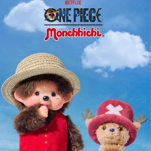 (พร้อมส่ง กทม.แมสได้ ) Monchhichi x One Piece ม่อนชิชิวันพีช แท้100%