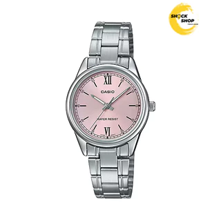 CASIO นาฬิกาผู้หญิง รุ่น LTP-V005D วัสดุสเตนเลสสตีล สีเงิน คาสิโอ