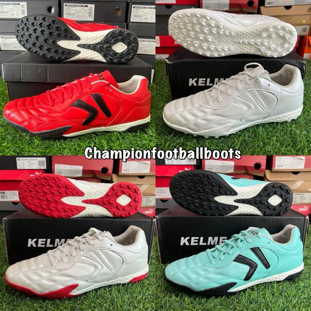 ร้อยปุ่ม รองเท้าฟุตบอล (เคลเม่) Kelme X TLSS 1.1 TF ตัวท๊อป หนังจิงโจ้