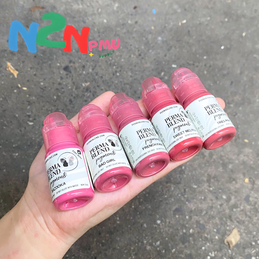 PERMA BLEND Pigments สีปากแท้ USA | เม็ดสีแน่น ไม่ดรอป | สีสักปาก PMU มืออาชีพ