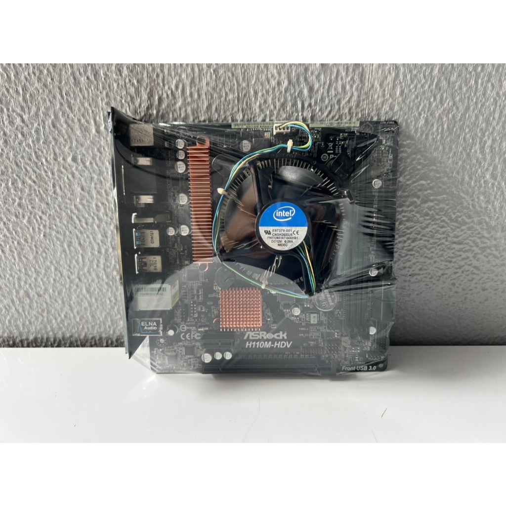 เมนบอร์ด AsRock H110M-HDV Socket 1151 CPU i5-7400 รองรับแรม DDR4 มีฝาหลัง สวยพร้อมใช้งาน ปก.1เดือนเต
