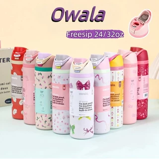 【พร้อมส่ง】Owala FreeSip Tumbler 24/32oz ขวดน้ำสเตนเลส เก็บอุณหภูมิ กันรั่ว เก็บความเย็น ฉนวนสุญญากาศ 2 ชั้น ปลอดBPA