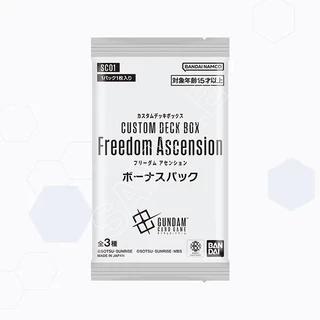 Gundam Card Game Deck Build Set Freedom Ascension [SC01] Ver.Jap