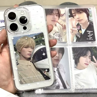 เคสไอโฟน Samsung A16 A12 A15 A06 A03 A05 A23 A03S A13 A14 A05S A54 A04 A30S A52 แอดวานซ์ไวท์แป้งฝุ่นกลิตเตอร์สตาร์อิงลิช