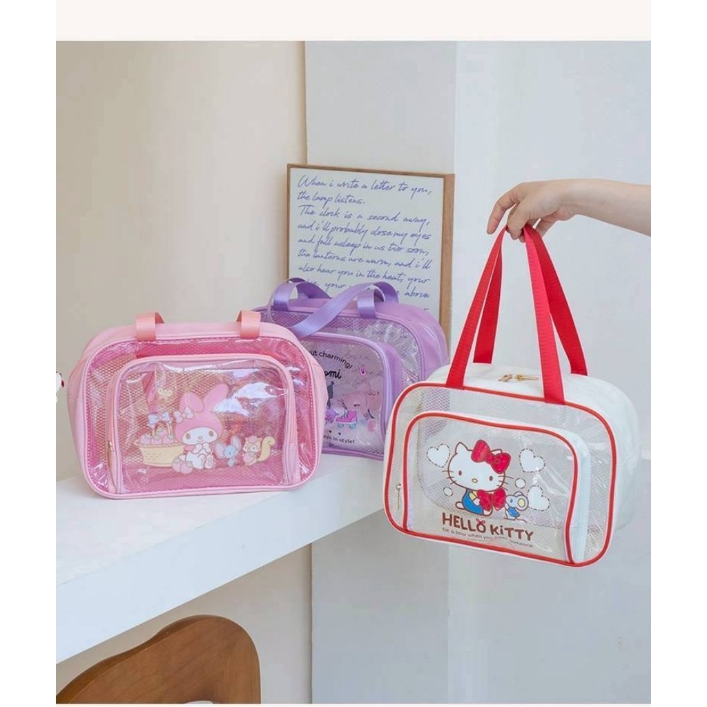 กระเป๋าหิ้วกันน้ำ Sanrio สินค้าลิขสิทธิ์แท้💯