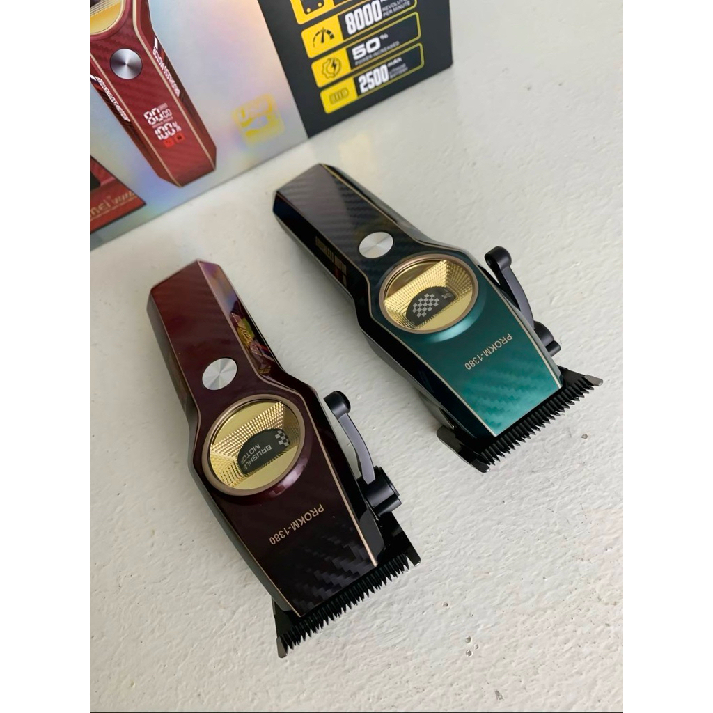 ปัตตาเลี่ยน รุ่นใหม่ KM-1380 รุ่นมอเตอร์ไร้แปรงถ่าน (Brushless Motor) สำหรับตัดผมและงานบาร์เบอร์