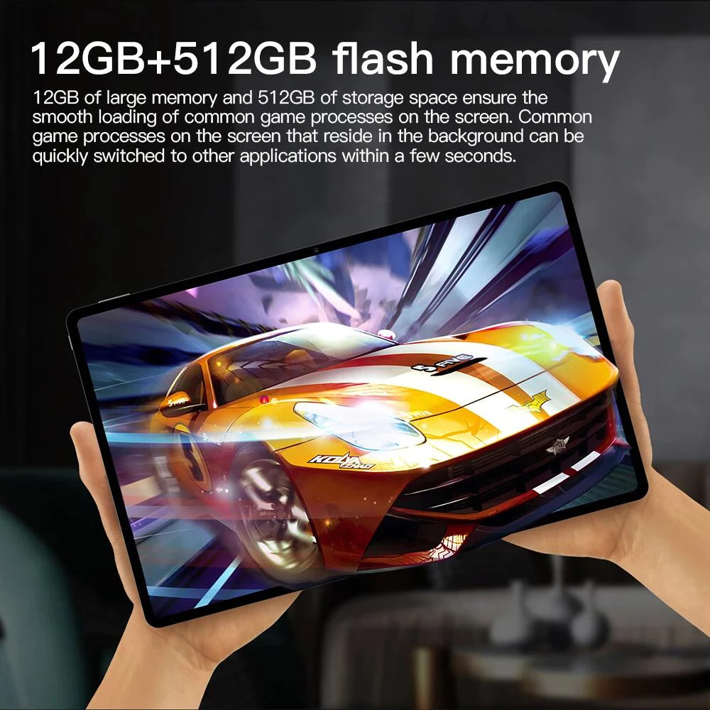 R4 Tab ใหม่ 2026 แอนดรอยด์ 13.0 หน้าจอ 2k HD Snapdragon 888 Global Tablet 5G ซิมการ์ดคู่ หรือ WIFI GPS