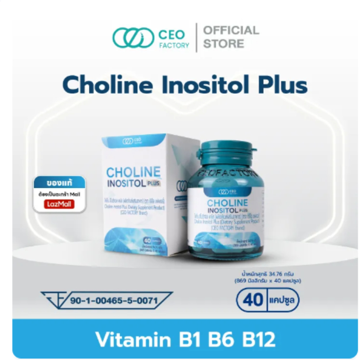 Choline Inositol Plus (Ceo Factory Brand) Choline Bitartrate, Inositol, Vitamin B1, Vitamin B12, Vit