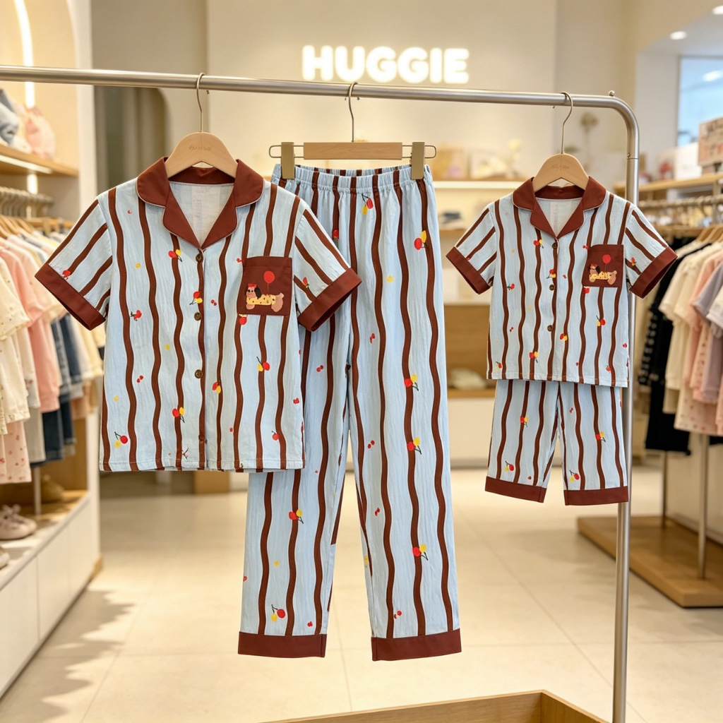 พร้อมส่ง bd05-bd08 9624 ดัชชุนลายทาง