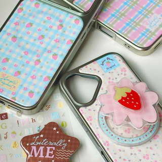 *มีแม่เหล็ก* Silver Edge Phone Case (เคสโทรศัพท์แม่เหล็กผิวด้าน ขอบเงิน) IP11-17PM : InnerChild Col. - SM,PLS!