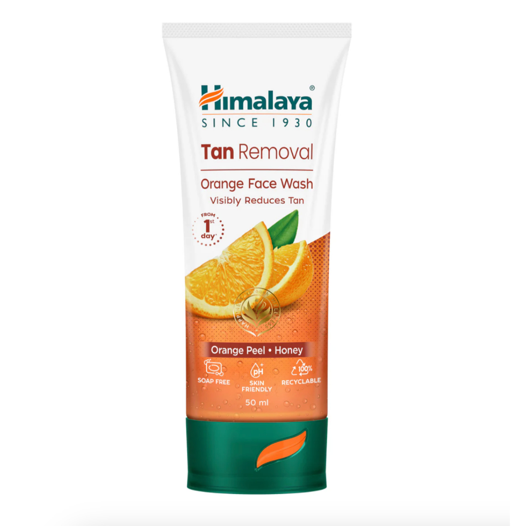 Himalaya Tan Removal Orange Face Wash 50 mlหิมาลายา เจลล้างหน้าส้ม