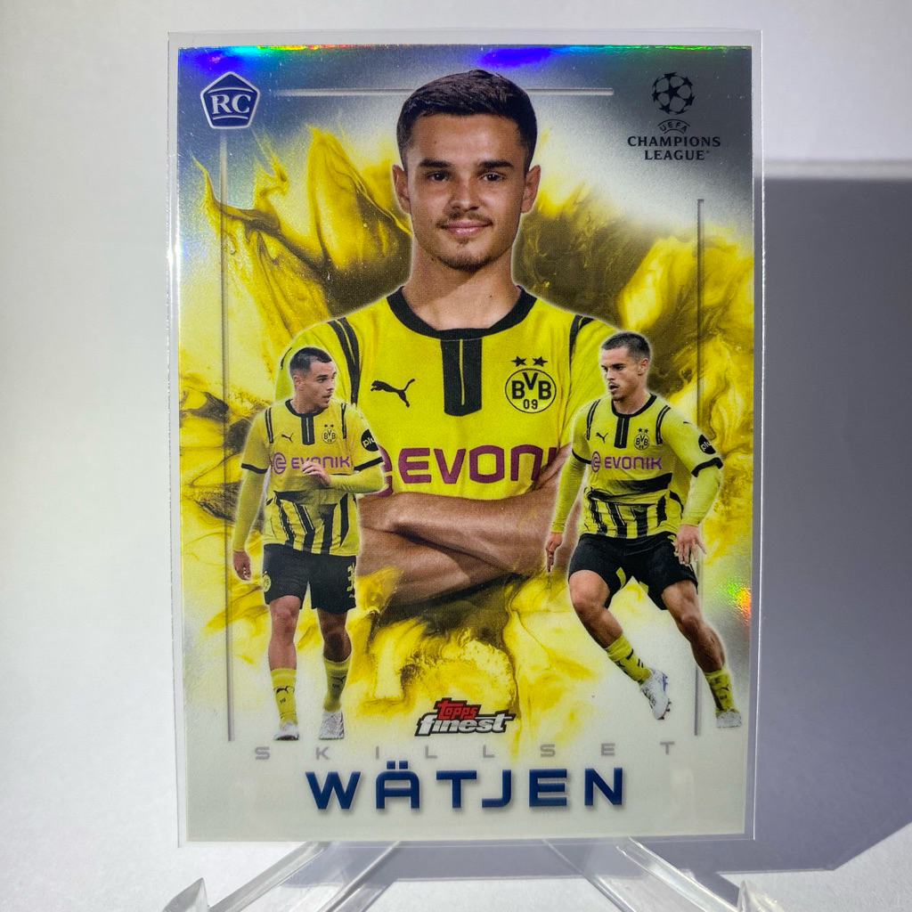 การ์ดนักฟุตบอล KJELL WATJEN, RC, BORUSSIA DORTMUND, SKILLSET, TOPPS FINEST 2025