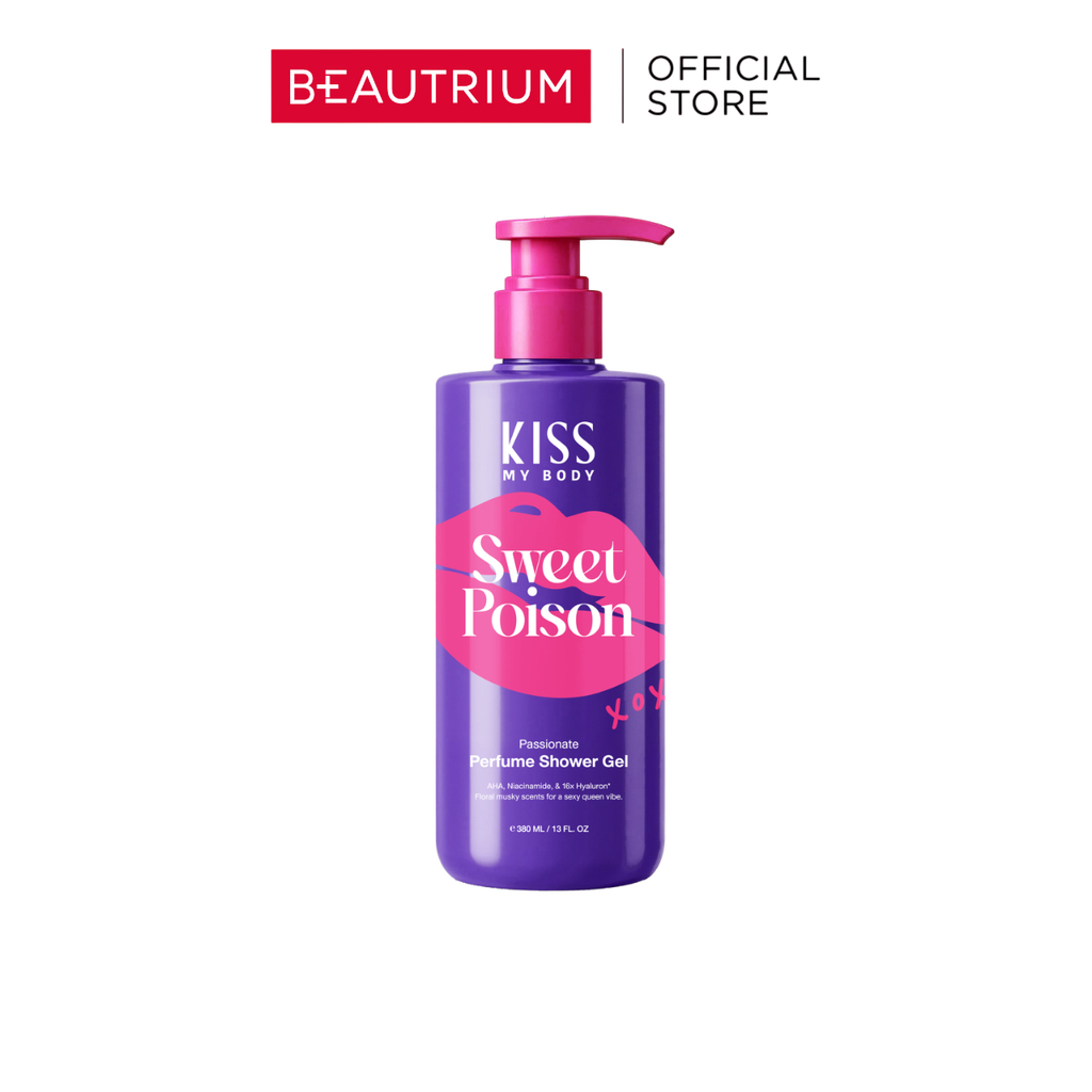 KISS MY BODY Perfume Shower Gel Sweet Poison ผลิตภัณฑ์ทำความสะอาดผิวกาย 380ml