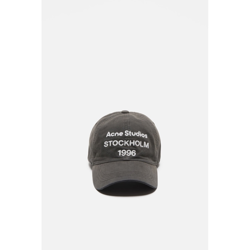 Acne Studios Logo Cap Faded Black 💯 พร้อมส่ง**
