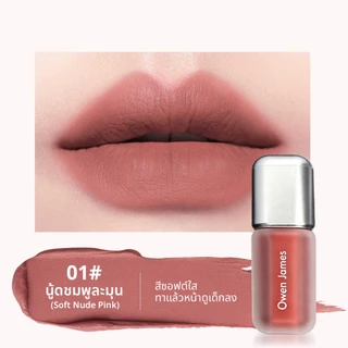 LUMINEE BEAUTYลิปโคลนซอฟต์แมตต์ ลิปแมตต์ละมุน เบลอร่องปาก สีชัดติดทน สไตล์เกาหลี ไม่ตกร่อง Lip Velvet Matte B252
