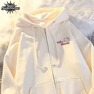 [ส่งฟรี] เสื้อสเวตเตอร์แจ็คเก็ตมีฮู้ด Unisex เนื้อนุ่ม ใส่สบาย หน้าหนาวนี้ต้องมี ราคาคุ้มค่า