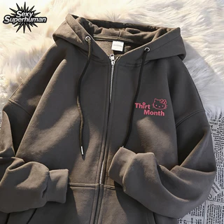 [ส่งฟรี] เสื้อสเวตเตอร์แจ็คเก็ตมีฮู้ด Unisex เนื้อนุ่ม ใส่สบาย หน้าหนาวนี้ต้องมี ราคาคุ้มค่า