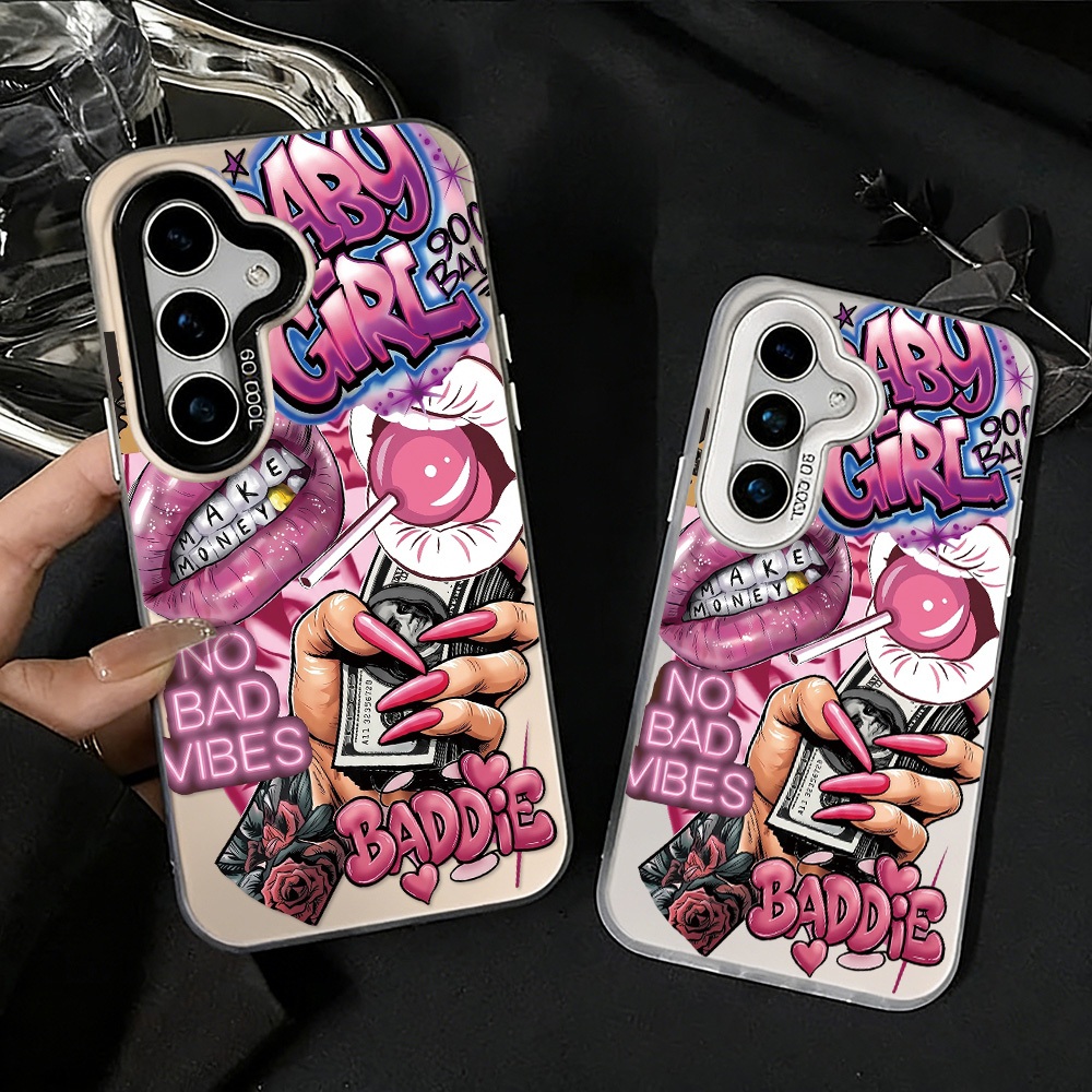 เคสมือถือ For Samsung A57 A37 A16 A07 A17 A56 5G A55 5G A05S A06 A15 A35 A54 A26 A36 A22 5G เคสโทรศัพท์ IMD สีสันสดใส