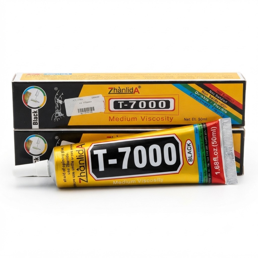 กาว T-7000 T7000 ซ่อมกล้อง ซ่อมโทรศัพท์ เนื้อกาวสีดำ ไม่กัดผิว หลอดใหญ่ 50ml